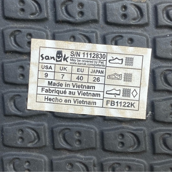 Sanuk Women's Black Strappy Sandals size 9 - Picture 3 of 4